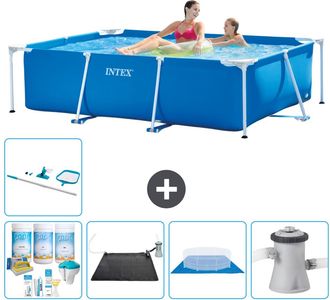 Intex Piscina Con Estructura Rectangular - 220x150x60 Cm - 7-piezas S20813