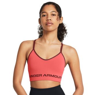 Under Armour Sport-BH UNDER ARMOUR UA SEAMLESS LOW LONG BRA, Damen, Gr. XS, N-Gr, pink, Obermaterial: 88% Polyester, 12% Elasthan, BHs Sport-BH, f&uuml;r Aktivit&auml;ten mi
