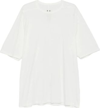 Rick Owens T-shirt girocollo a maniche corte - Bianco