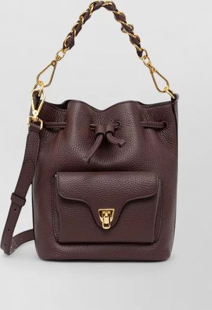 Coccinelle calf leather bucket bag