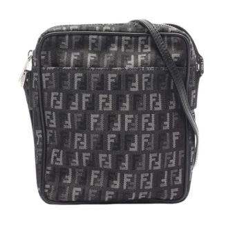 Fendi Pre-owned Vintage Canvas Crossbody Bag - Dames - Pre-owned - Zwart - Maat: ONE Size Leer