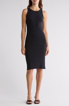 Vince Ribbed Cotton Tank Dress in Coastal at Nordstrom Rack, Size X-Large