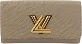 Louis Vuitton Pre-owned Wallets, female, Gray, Size: ONE SIZE Pre-owned Leather Wallet
