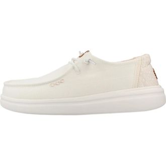 Hey Dude Schoenen, Dames, Wit, 40 EU, Wendy Rise Chambray Grid