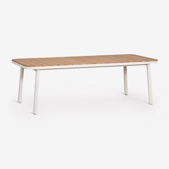 Sklum Mesa De Comedor Rectangular 240-300x100 Cm Extensible En Aluminio Mareiran Sklum
