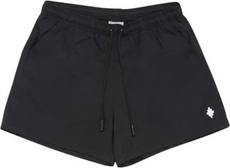 Marcelo Burlon Cross Zwemshort - Heren - Strandmode - Zwart - XL - Polyester - Badmode