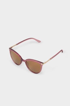 Katie Loxton Ravello Round Sunglasses in Cherry Transparent at Nordstrom
