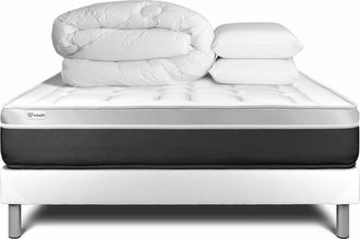 VITALIT Pack Colch&oacute;n Blanco Espuma Viscoel&aacute;stica 140 X 200