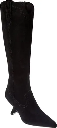SIMKHAI Simkhai Shadow Suede Western Knee-High Boot