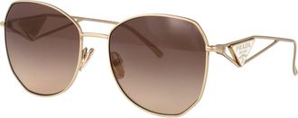 Prada Womens Sunglasses 0pr 57ys Pale Gold Steel