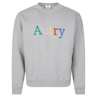 Autry Sweatshirt Main 120D Heavy Jersey - male - Autry - Sweatshirts - Gray - XL - Sweatshirts & Hoodies