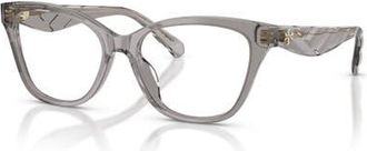 Tory Burch 51mm Cat Eye optical glasses in Grey at Nordstrom