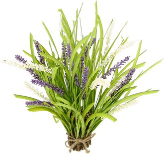 I.GE.A. Kunstpflanze »Grasbündel« Mit Lavendelblüten
