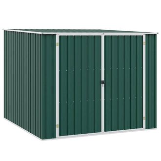 Berkfield Home Garden Shed Green 195x198x159 cm Galvanised Steel | Size: 195 x 198 x 159 cm
