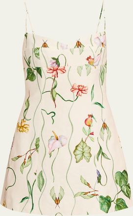 Cara Cara Cherry Linen Mini Dress