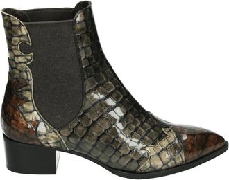 Pertini Westers Stijl Bruine Leren Laars - Dames - Cowboylaarzen - Bruin - 36 EU - Leer - Schoenen