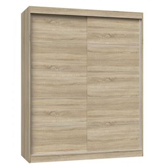 Hucoco Paolo - Armario Con 2 Puertas Correderas - Armario L 160 Cm - Vestidor Con 2 Puertas