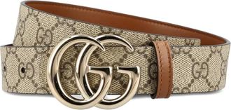Gucci Gespriem met GG-patroon - Beige