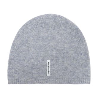 Acne Studios Unisex C40460-Bis Cashmere Knit Beanie Gray