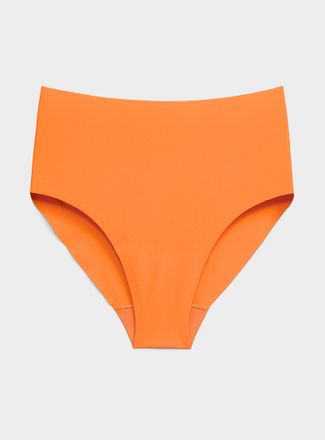 Miiyu Womens Laser-cut high-waist cheeky panty Recycled nylon