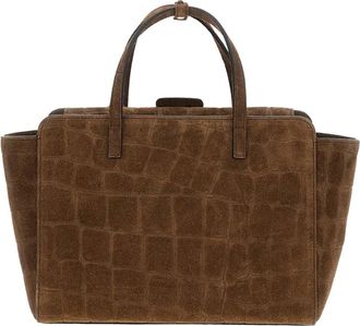 Hidesins Womens Suede Handbag Chocolate Calf Leather Handbags Hand Bags