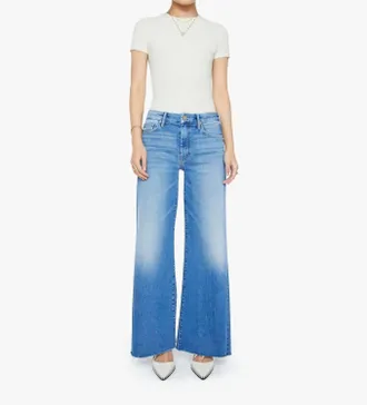 Mother Lil Roller Fray Jeans In Fan Favorite