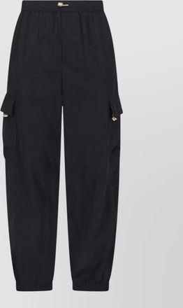 Fendi straight trousers elastic waistband cargo pockets
