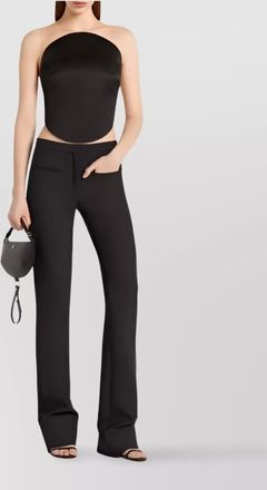 Courrèges heritage fluid crepe bootcut trousers