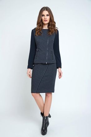 Móveis Conquista Gestreepte Gebreide Jas