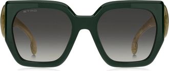Etro Stijlvolle zonnebril 0054S Model - Dames - Zonnebrillen - Groen - 54 MM - Accessoires