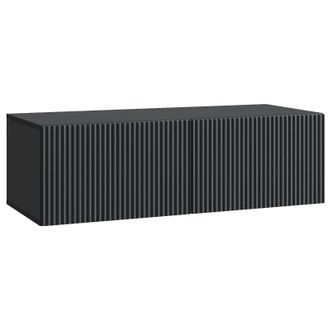 vidaXL Mueble Para Tv De Pared Negro 98 X 41 X 30 Cm Vidaxl
