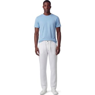 Lords of Harlech Solid Linen Drawstring Pant in White at Nordstrom, Size Xx-Large 32