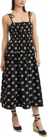 En Saison Floral Embroidery Dress In Black
