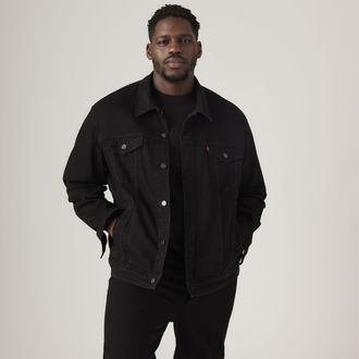 Levi's Trucker Jacket (Big & Tall) - Mens - 1XL - Black