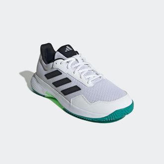 adidas Tennisschuh ADIDAS PERFORMANCE COURT SPEC 2, Gr. 38,5, weiss (cloud wei&szlig;, core schwarz, pure teal), Synthetik, Textil, Schuhe Tennisschuh, f&uuml;r Hartcou