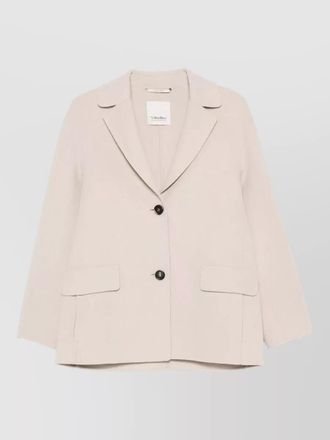 Max Mara coat front flap pockets long sleeves