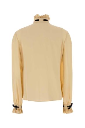 Valentino Garavani 7b3ab7u521b R8e Betullanero Exterior: Silk Camicie Shirt