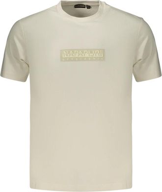 Napapijri T-shirt met korte mouwen - Heren - T-shirts - Wit - 2XL - Katoen - Tops