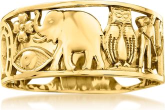 Ross-Simons 14kt Yellow Gold Good Luck Ring