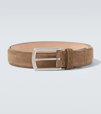 Ermenegildo Zegna Triple Stitch suede belt