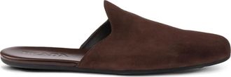 Prada Slippers in pelle scamosciata - Marrone
