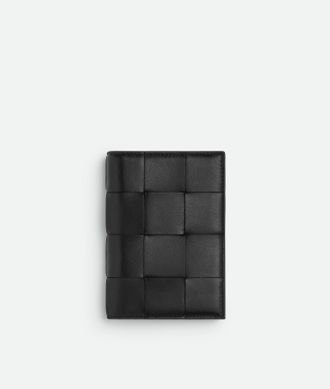 Bottega Veneta Cassette Passport Case - Black - Woman - 100% Lambskin