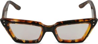 K&agrave;dor Occhiali cat-eye Alexandra con effetto tartarugato - Marrone