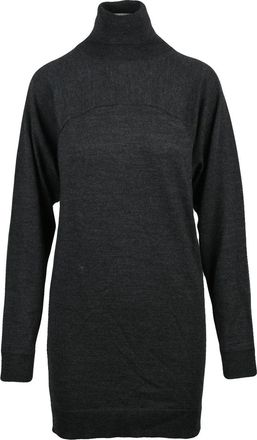 Maison Margiela High Neck Knit Dress With Fitted Silhouette And Ribbed Details