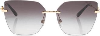 Dolce & Gabbana Cat-eye Zonnebril - Dames - Zonnebrillen - Grijs - 62 MM - Accessoires