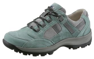 Waldl&auml;ufer Schn&uuml;rschuh WALDL&Auml;UFER HOLLY, Damen, Gr. 9 (43), gr&uuml;n (mintgr&uuml;n, silberfarben), Nubukleder, Textil, Veloursleder, Schuhe Schn&uuml;rschuh, Luftpolstersohle
