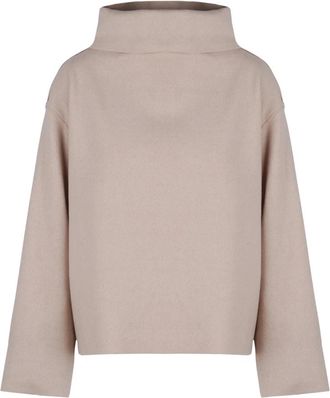 Ni&ugrave; Maglia Cappetta - Dames - Coltruien - Beige - M - Wol - Truien & Vesten
