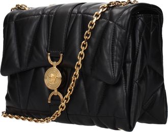 Versace Womens Black Leather Shoulder Bag
