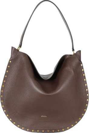 Isabel Marant Oskan Hobo Soft Tas - Dames - Tassen - Bruin - Maat: ONE Size Leer