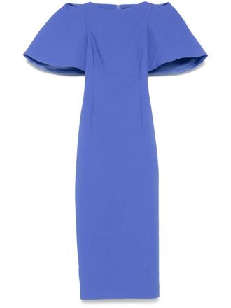 Solace London Lora midi dress - women - Polyester - 6 - Blue